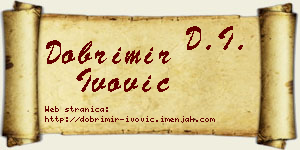 Dobrimir Ivović vizit kartica
